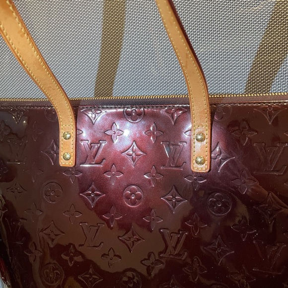 Louis Vuitton amarante GM bellevue patent lesther tote - Picture 5 of 8